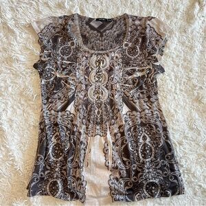 Y2K Paisley Blouse